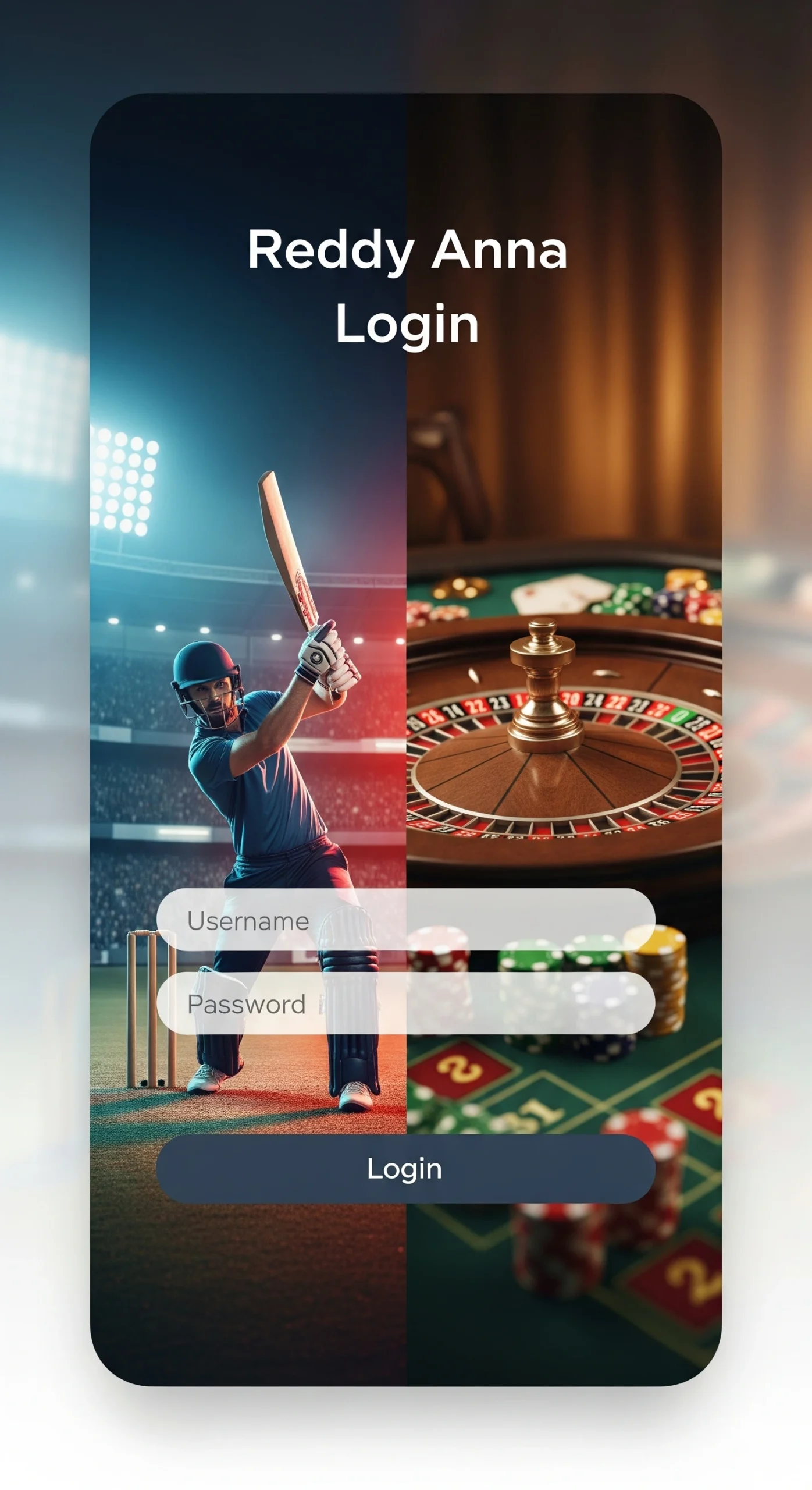 Reddy Anna Betting Site Login Dashboard